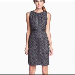 Classiques Entier Dress with leather detail